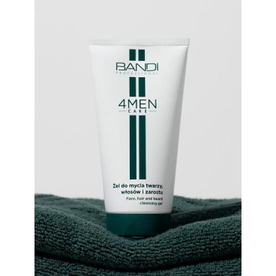Face, hair and beard cleansing gel Face, hair and beard cleansing gel