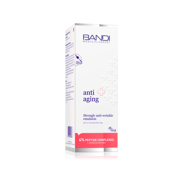 Strongly anti-wrinkle emulsion with copper peptide