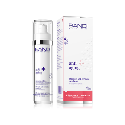 Strongly anti-wrinkle emulsion with copper peptide