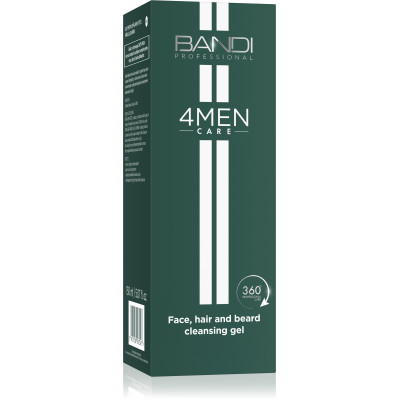 Face, hair and beard cleansing gel Face, hair and beard cleansing gel
