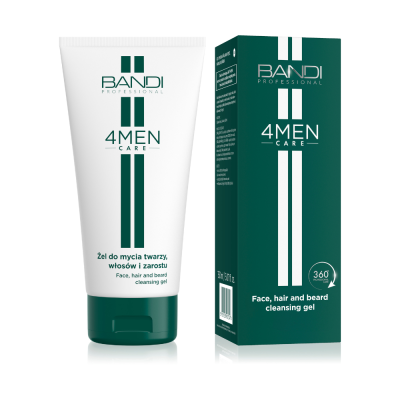 Face, hair and beard cleansing gel Face, hair and beard cleansing gel