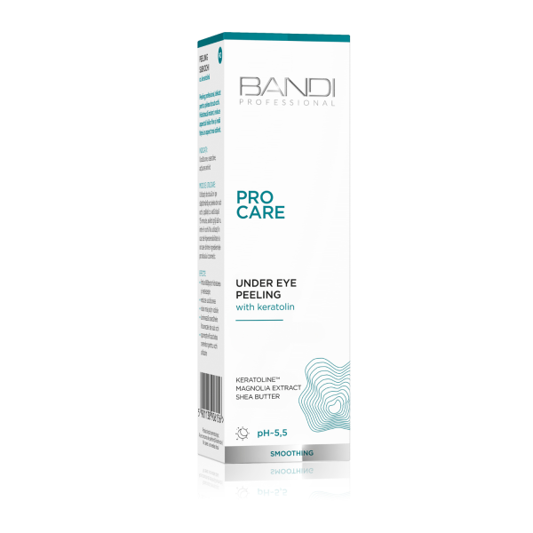 Under eye peeling with keratolin