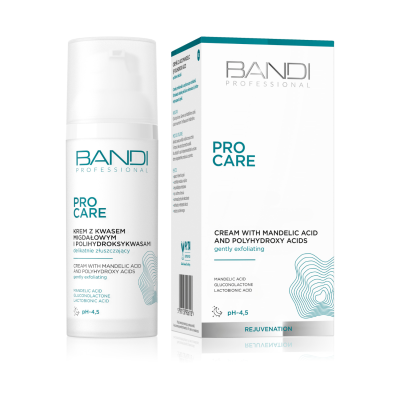 Cream with mandelic acid and polyhydroxy acids gently exfoliating Cream with mandelic acid and polyhydroxy acids gently exfoliating
