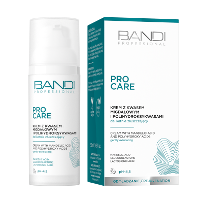 Creme mit Mandelsäure und Polyhydroxysäuren – sanftes Peeling